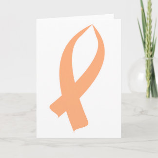 Awareness Ribbon (Peach) Card