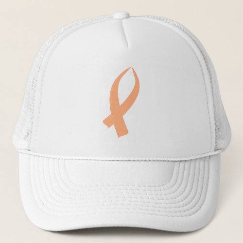 Awareness Ribbon Peach Trucker Hat