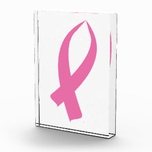 Awareness Ribbon (Pink) Acrylic Award