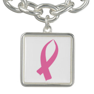 Awareness Ribbon (Pink) Charm Bracelet