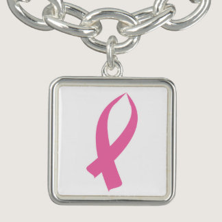 Awareness Ribbon (Pink) Charm Bracelet