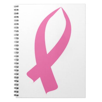Awareness Ribbon (pink) Notebook by BlakCircleGirl at Zazzle
