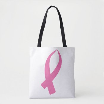 Awareness Ribbon (pink) Tote Bag by BlakCircleGirl at Zazzle