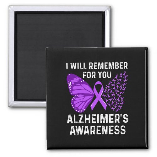 Awareness Ribbon Purple Butterflies  Magnet