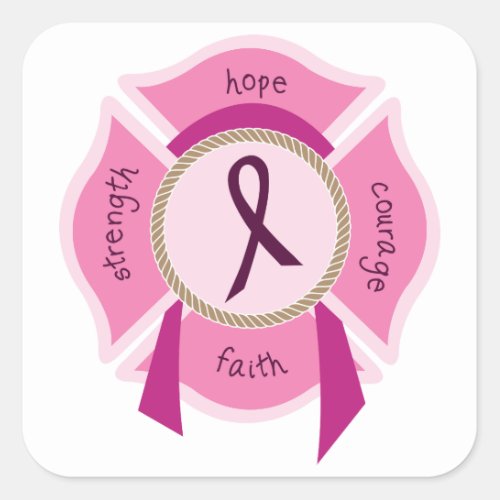 Awareness Ribbon Square Sticker