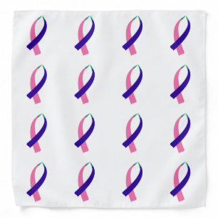 Awareness Ribbon (Thyroid Cancer) Bandana