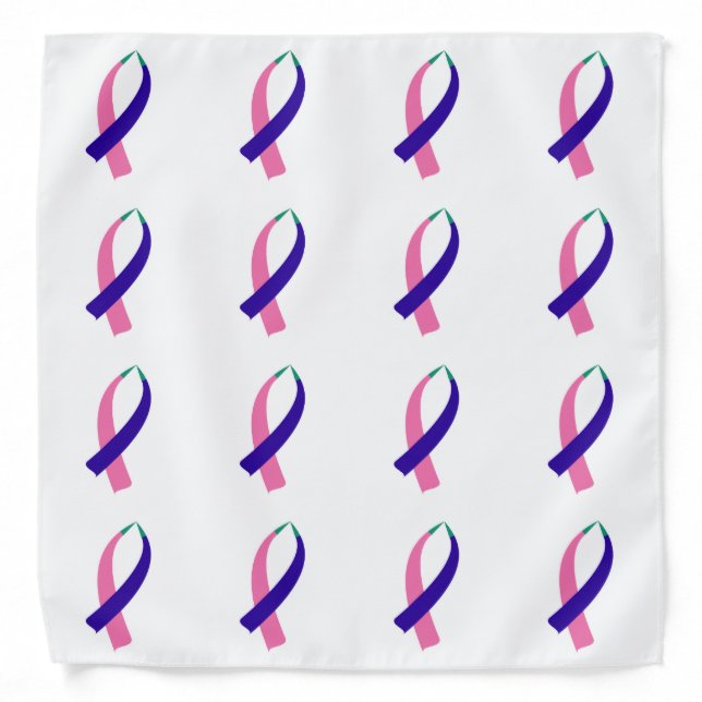Awareness Ribbon (Thyroid Cancer) Bandana (Front)