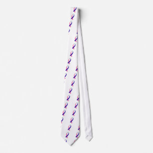 Awareness Ribbon (Thyroid Cancer) Neck Tie