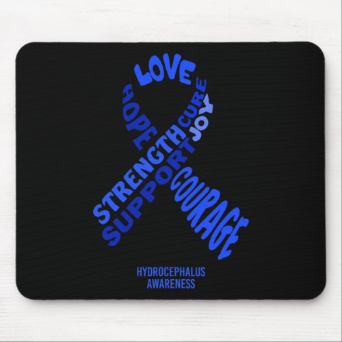 Awareness Ribbon With Words  Mouse Pad