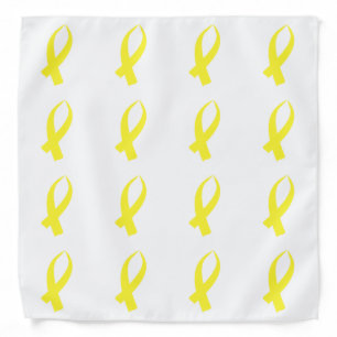 Awareness Ribbon (Yellow) Bandana