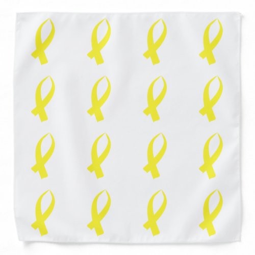 Awareness Ribbon Yellow Bandana
