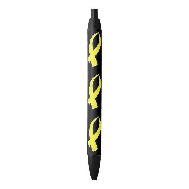Awareness Ribbon (Yellow) Pen (Front Vertical)
