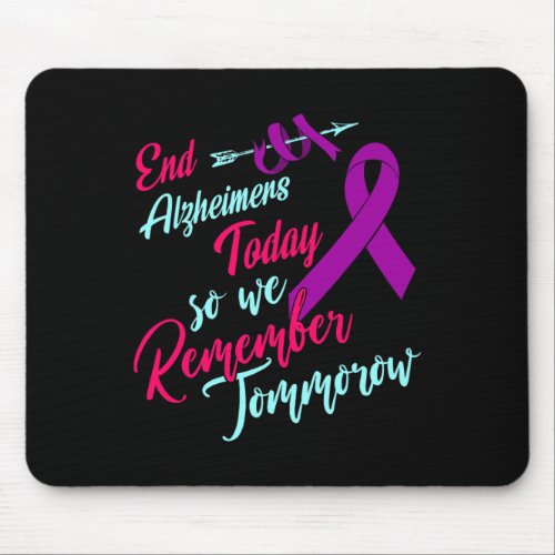 Awareness S Purple Ribbon End Tees  Mouse Pad