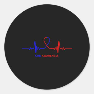 Awareness Shirts - Congenital Heart Disease Chd Classic Round Sticker