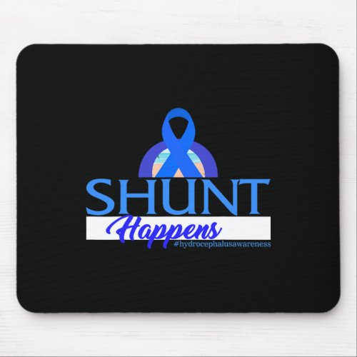 Awareness Shunt Happens Blue Ribbon Neurosurge 1  Mouse Pad