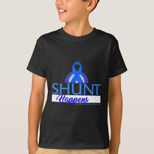 Awareness Shunt Happens Blue Ribbon Neurosurge 2  T_Shirt