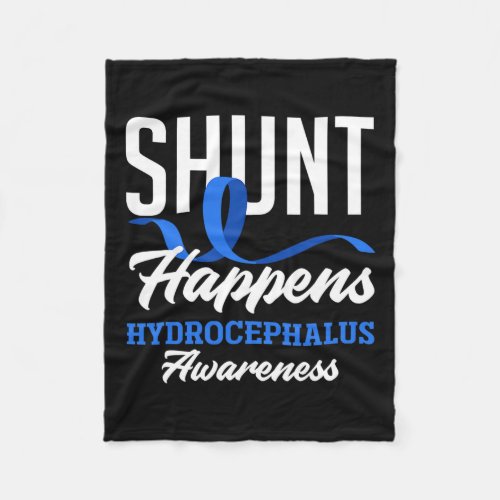 Awareness Shunt Happens Hydrocephalus Warrior 2  Fleece Blanket