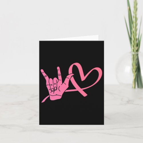 Awareness Sign Language Love Asl Teacher  Card