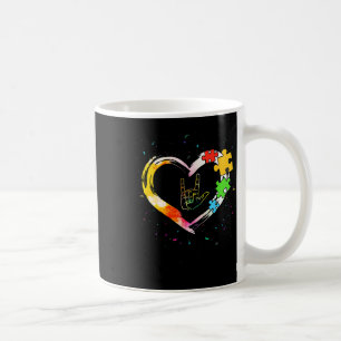 Awareness Special Ed Teacher Asl Sign Language Puz Coffee Mug