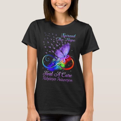 Awareness Spread The Hope Heimer Butterfly  T_Shirt