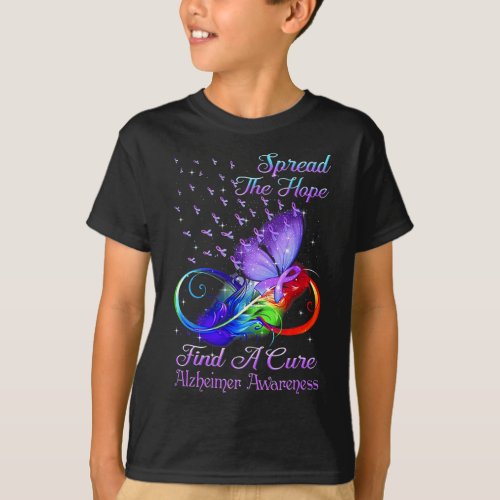 Awareness Spread The Hope Heimer Butterfly  T_Shirt