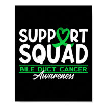 Awareness Squad Cholangiocarcinoma Bile Duct Cance Poster