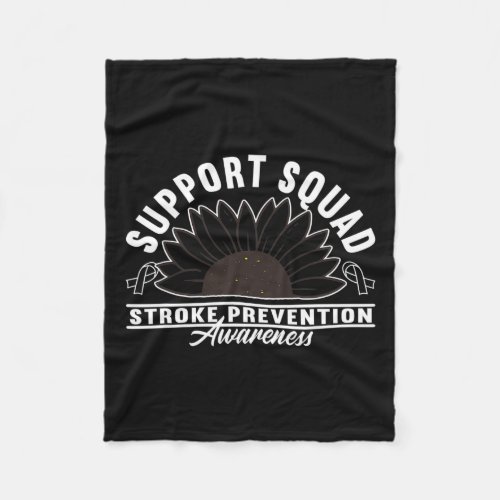 Awareness Squad Heart Disease Stroke Prevention  Fleece Blanket