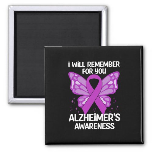 Awareness Strong Ribbon Purple Butterflies  Magnet