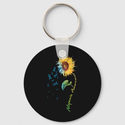 Awareness Sunflower 1  Keychain