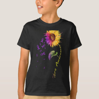 Awareness Sunflower Fibro  T-Shirt