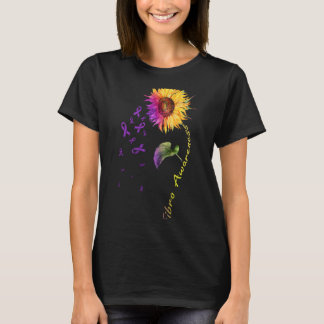 Awareness Sunflower Fibro  T-Shirt