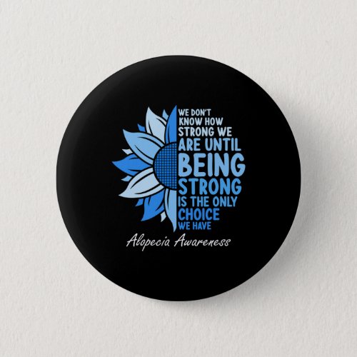 Awareness Sunflower I Wear Blue Ribbon Support  Button