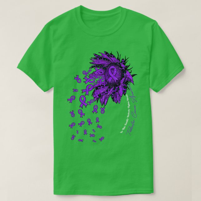 Awareness sunflower nobody fights alone 1 T-Shirt (Design Front)