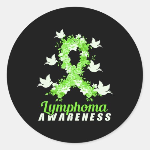 Awareness Support Birds  Classic Round Sticker