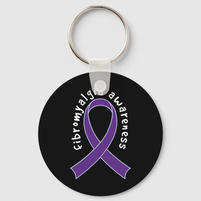 Awareness Support Ribbon  Keychain (Front)