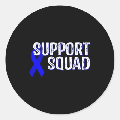 Awareness Support Squad  Classic Round Sticker