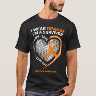 Awareness Survivor Gifts Men Women Kids Leukemia T-Shirt