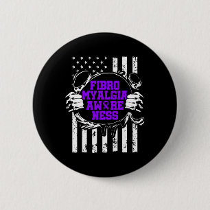 Awareness Survivor Proud Warrior 8  Button