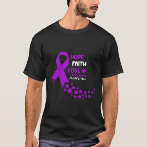 Awareness Tee Hope Faith Love Heimers Awarenes 