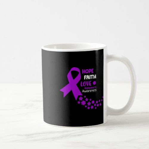 Awareness Tee Hope Faith Love Heimers Awarenes  Coffee Mug