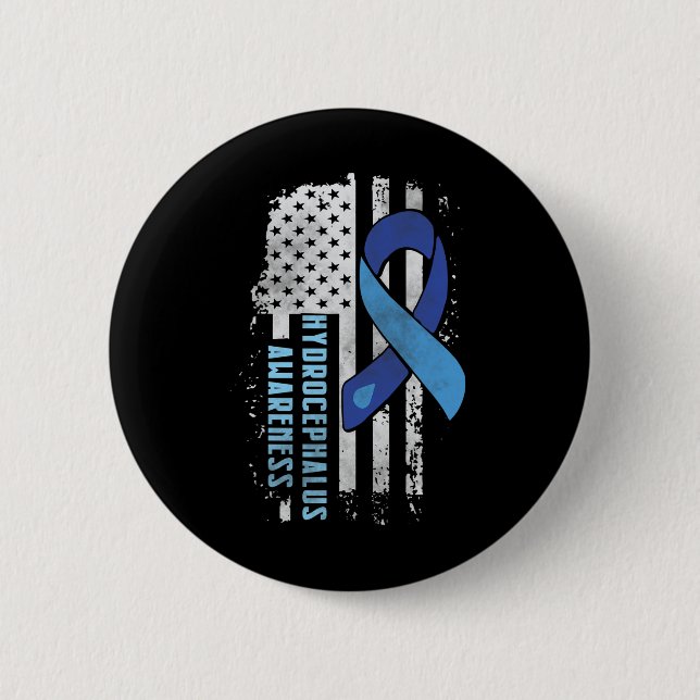 Awareness Us American Flag Gift  Button (Front)