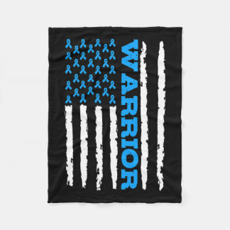 Awareness Usa American Flag  Fleece Blanket