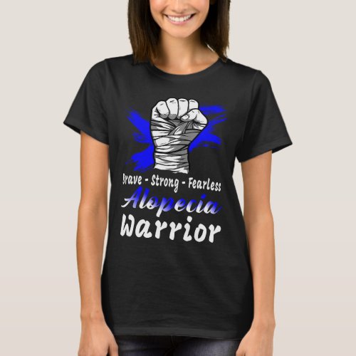 Awareness Warrior Blue Ribbon Fight  T_Shirt