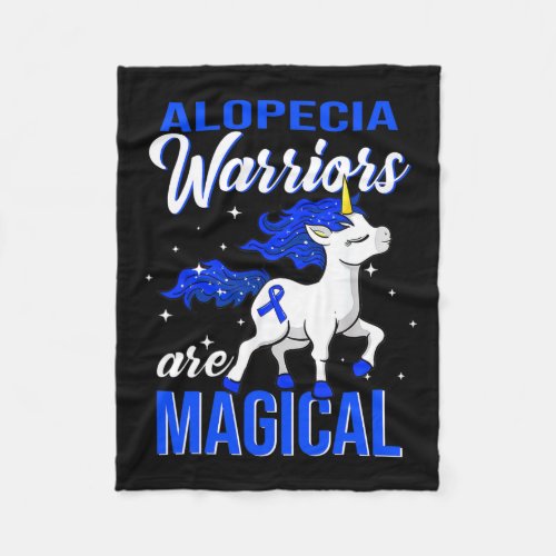 Awareness Warrior Fun Unicorn  Fleece Blanket