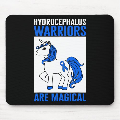 Awareness Warrior Magical Unicorn Blue Ribbon 1  Mouse Pad