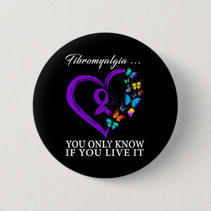 Awareness Warrior Support Purple Ribbon 3 Button