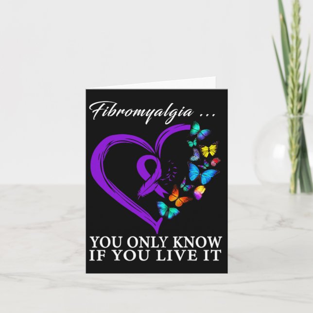 Awareness Warrior Support Purple Ribbon 3  Card (Front)