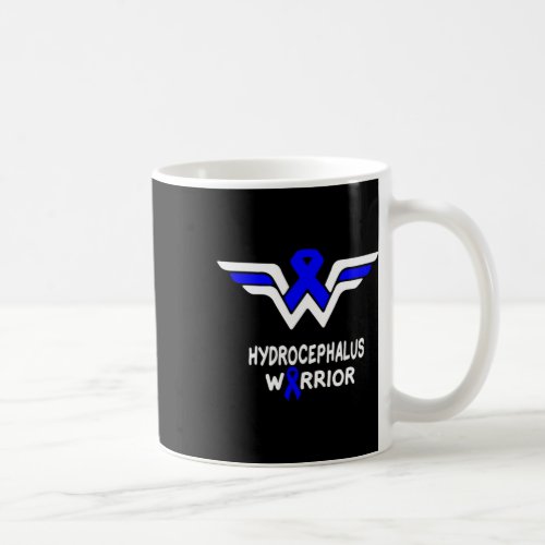 Awareness Warrior Support Survivor Blue Ribbon 1  Coffee Mug