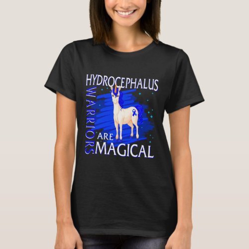 Awareness Warriors Are Magical Unicorn Hydroce 2  T_Shirt