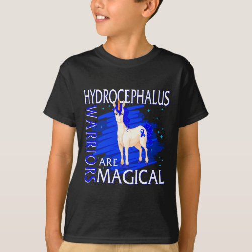 Awareness Warriors Are Magical Unicorn Hydroce 2  T_Shirt